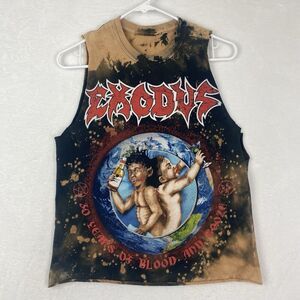 Exodus Metal Band Graphic Print Tank Top Shirt Adult Small Black Trash Metal